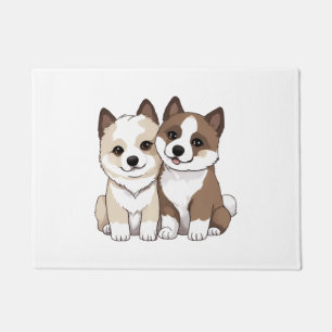 akita dog Classic T-Shirt Doormat