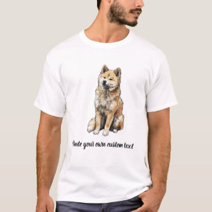 Akita Dog Create Your Own Custom Text T-Shirt