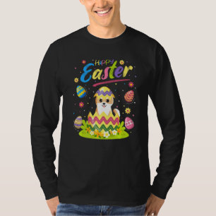 Akita Dog Funny Easter Egg Akita Happy Easter T-Shirt
