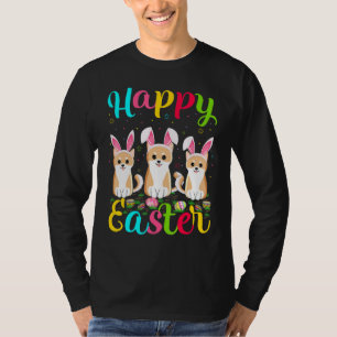 Akita Dog Funny Easter Egg Bunny Akita Happy East T-Shirt