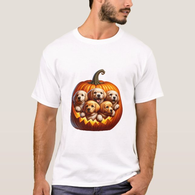 Akita Dog Halloween Square T-Shirt (Front)