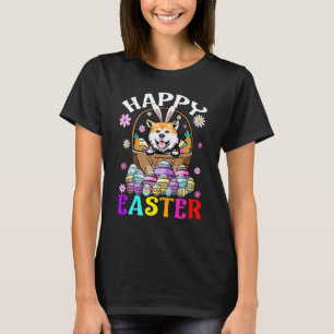 Akita Dog Happy Easter Bunny Eggs Easter T-Shirt