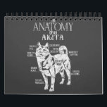 Akita Dog Lover| Cool Akita Anatomy Clos Calendar<br><div class="desc">Akita Dog Lover| Cool Akita Anatomy Clos</div>