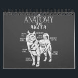 Akita Dog Lover| Cool Akita Anatomy Clos Calendar<br><div class="desc">Akita Dog Lover| Cool Akita Anatomy Clos</div>