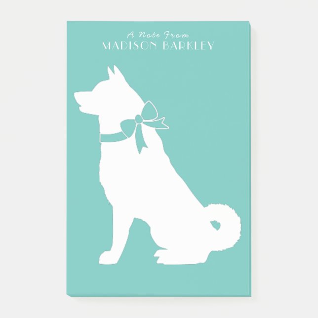 Akita Dog Puppy Post-it Notes (Front)