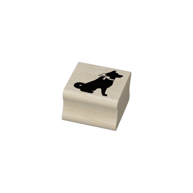 Akita Dog Puppy Rubber Stamp (Stamp)