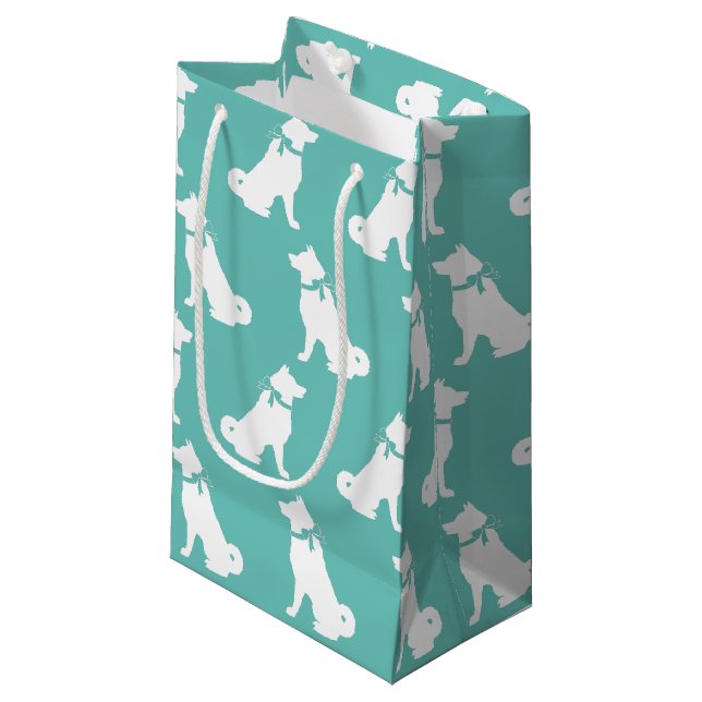 Akita Dog Puppy Small Gift Bag (Front Angled)