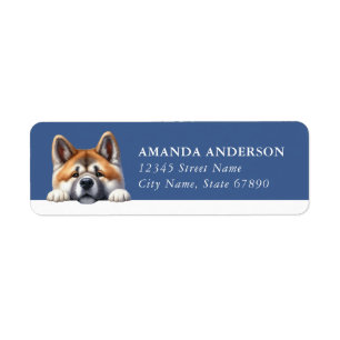 Akita Dog Return Address Labels