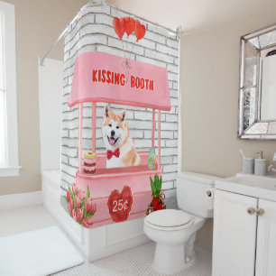 Akita Dog Valentine's Day Kissing Booth