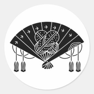 Akita fan classic round sticker