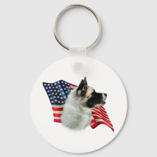Akita Flag Keychain