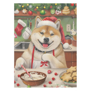 Akita Holiday Baking: Festive Christmas Tablecloth