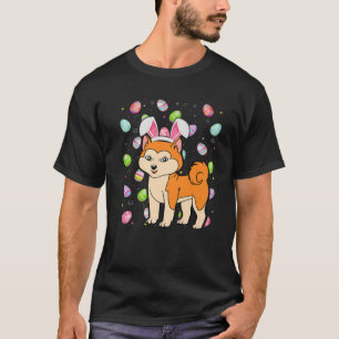 Akita Inu Dog Easter Egg Lover Funny Akita Inu Eas T-Shirt