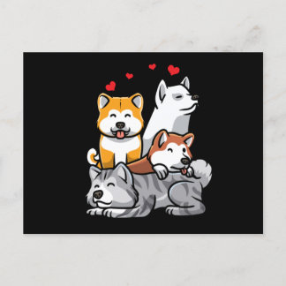 Akita Inu Dog Postcard