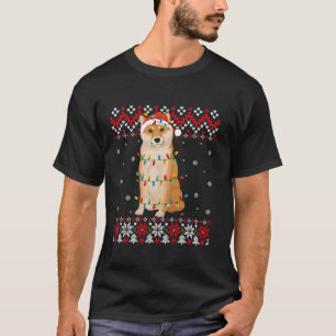 Akita Inu Dog Santa Hat Men Women Kids Ugly Christ T-Shirt