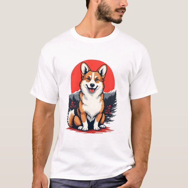 Akita Inu Dog T-Shirt (Front)