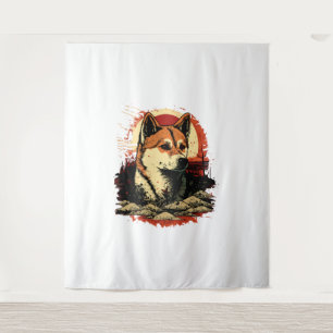 Akita Inu Dog Tapestry