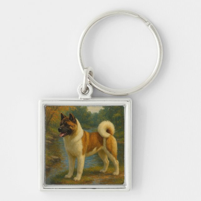 Akita Keychain (Front)