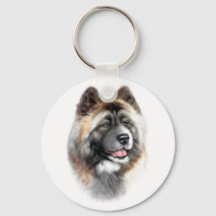 Akita Keychain