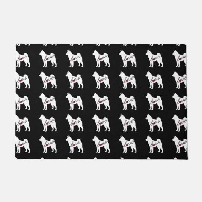 Akita Love Doormat (Front)