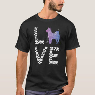 Akita Love Heart Shiba Inu Akita Dog  Akita Inu Pu T-Shirt