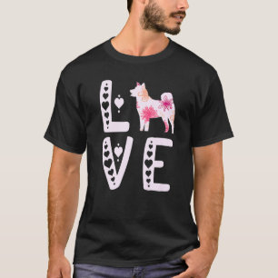 Akita Love Heart Shiba Inu Akita Dog  Akita Inu Pu T-Shirt