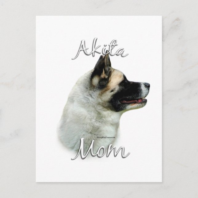 Akita Mom 2 Postcard (Front)