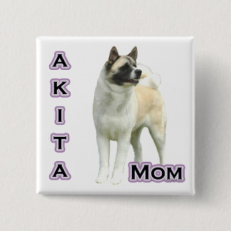Akita Mom 4 - Button