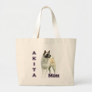 Akita Mom 4 Large Tote Bag