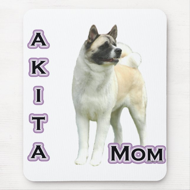 Akita Mom 4 Mouse Pad (Front)