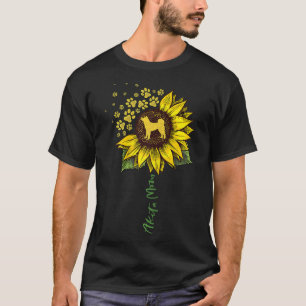 Akita Mom Sunflower Akita Inu Lover Gifts Dog Mom  T-Shirt