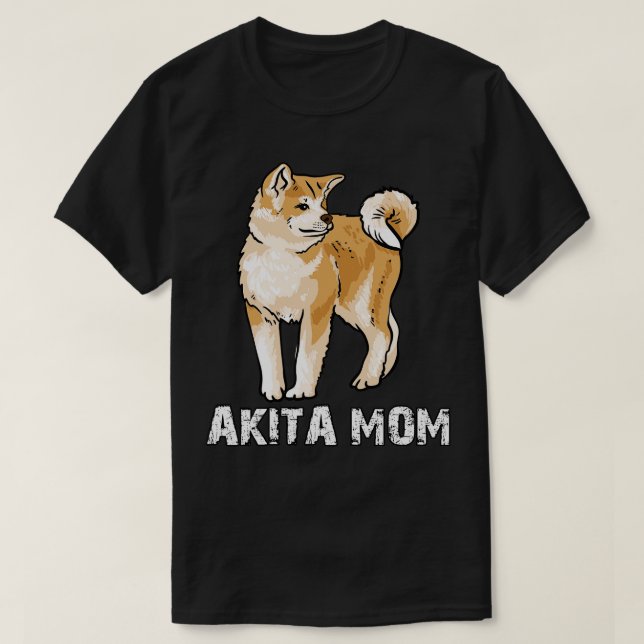 Akita Mom T-Shirt (Design Front)