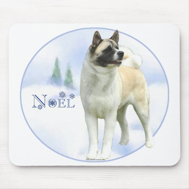 Akita Noel Mousepad (Front)
