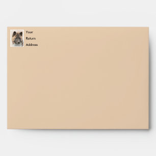 Akita Painting - Cute Original Dog Art Envelope