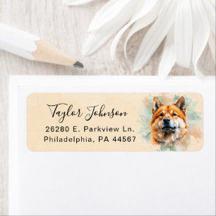 Akita Return Address Label