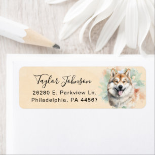 Akita Return Address Label