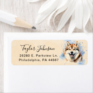 Akita Return Address Label