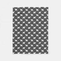 Akita Silhouettes Pattern Grey