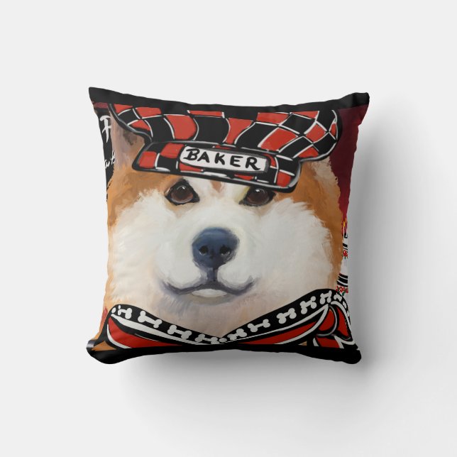 AKITA   THROW PILLOW (Front)
