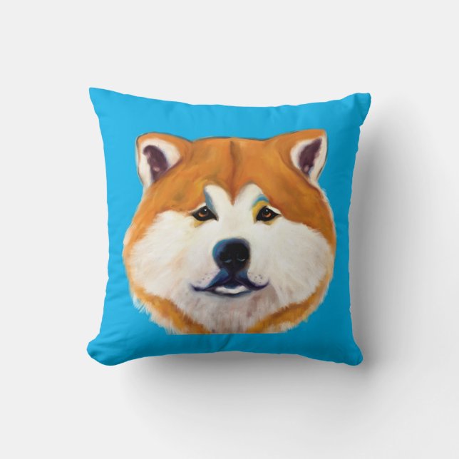 AKITA  THROW PILLOW (Front)