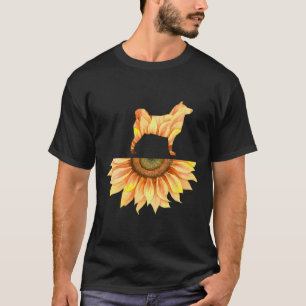 Akita Tshirt Akita Gift Sunflower Shirt Women