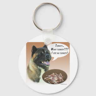 Akita Turkey Keychain