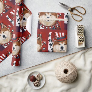 AKITA   WRAPPING PAPER