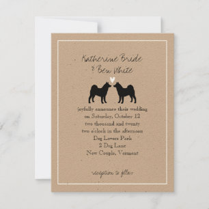 Akitas Faire-part de mariage