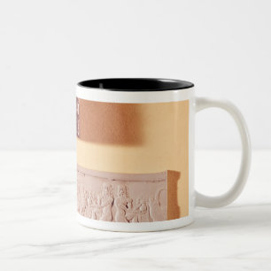 Akkadian cylinder seal and impression Two-Tone coffee mug