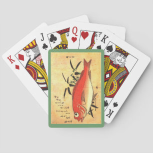 Akodai - Hiroshige's Colourful Japanese Fish Print Playing Cards