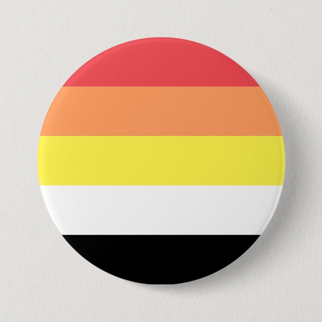 Akoisexual Akoiromantic Pride Flag 3 Inch Round Button (Front)