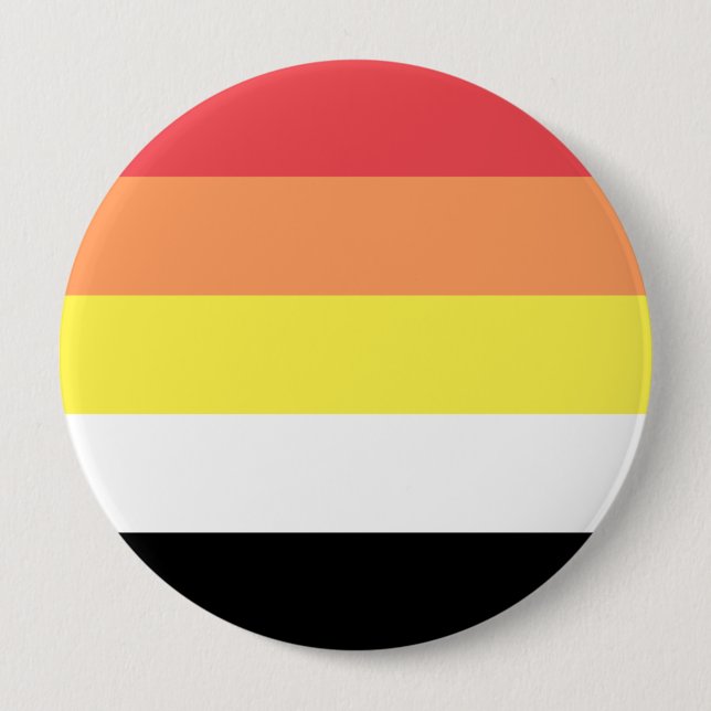 Akoisexual Akoiromantic Pride Flag 4 Inch Round Button (Front)