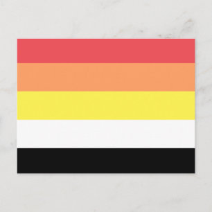 Akoisexual Akoiromantic Pride Flag Postcard