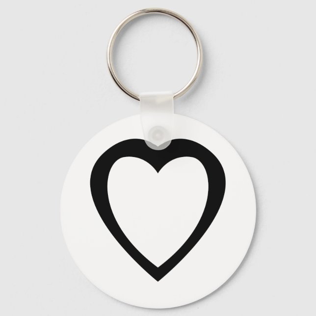 Akoma | Symbol for Patience and Tolerance White Keychain (Front)